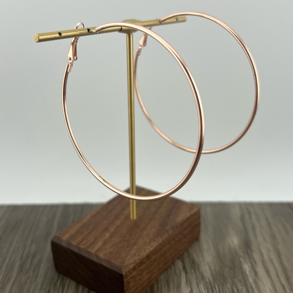 Rose Gold Hoop Earrings